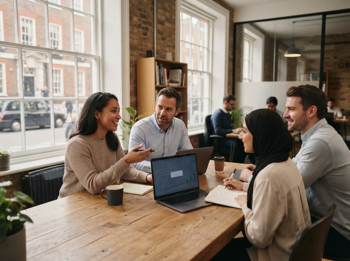 Forvesda AI analysts reviewing predictive market models on screen